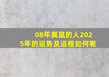 08年属鼠的人2025年的运势及运程如何呢