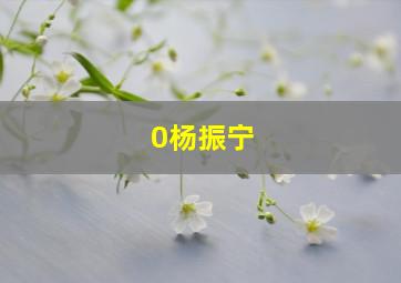 0杨振宁