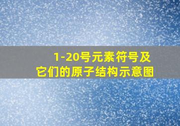 1-20号元素符号及它们的原子结构示意图