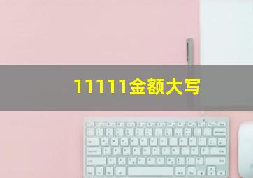 11111金额大写