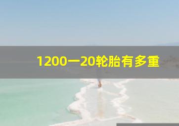 1200一20轮胎有多重