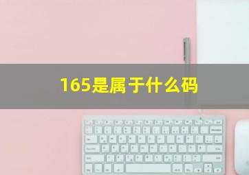 165是属于什么码