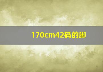 170cm42码的脚