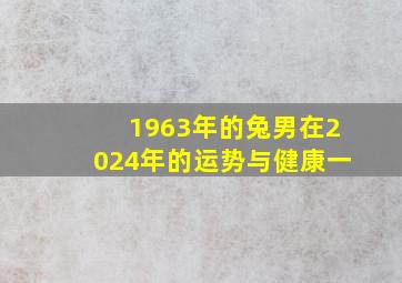 1963年的兔男在2024年的运势与健康一