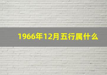 1966年12月五行属什么