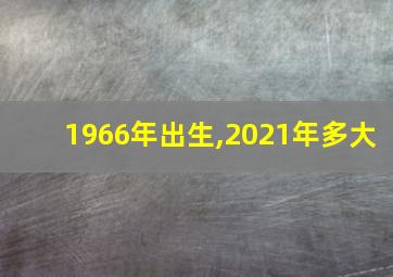 1966年出生,2021年多大