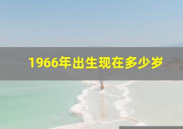 1966年出生现在多少岁