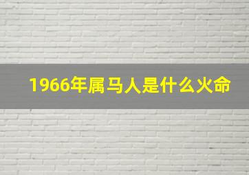 1966年属马人是什么火命