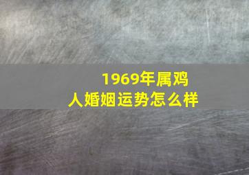 1969年属鸡人婚姻运势怎么样