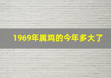 1969年属鸡的今年多大了