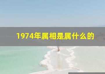 1974年属相是属什么的