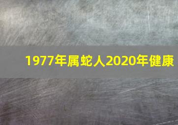 1977年属蛇人2020年健康