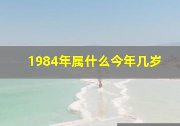 1984年属什么今年几岁