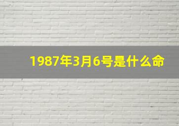 1987年3月6号是什么命