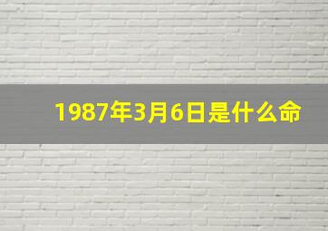 1987年3月6日是什么命