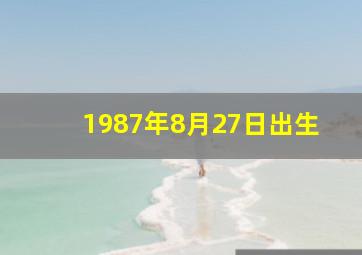 1987年8月27日出生