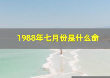 1988年七月份是什么命