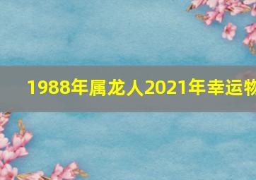 1988年属龙人2021年幸运物