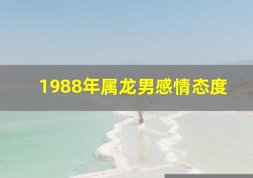 1988年属龙男感情态度