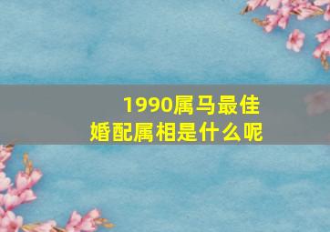 1990属马最佳婚配属相是什么呢