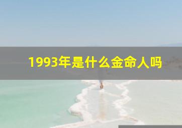 1993年是什么金命人吗