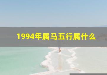 1994年属马五行属什么