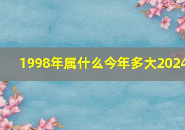 1998年属什么今年多大2024