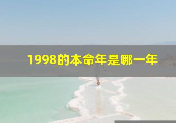 1998的本命年是哪一年