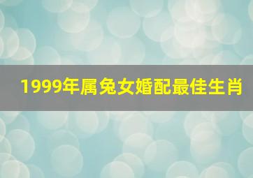 1999年属兔女婚配最佳生肖