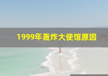 1999年轰炸大使馆原因