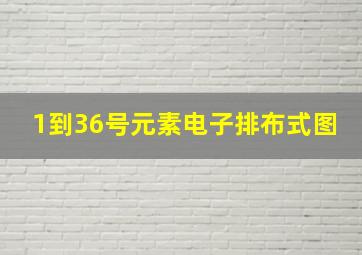 1到36号元素电子排布式图