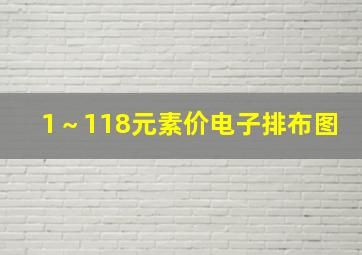 1～118元素价电子排布图