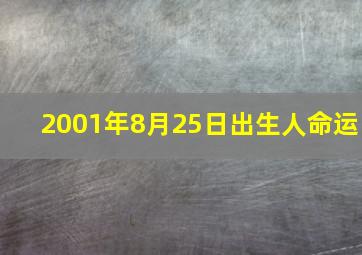 2001年8月25日出生人命运