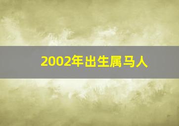 2002年出生属马人