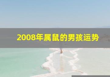 2008年属鼠的男孩运势