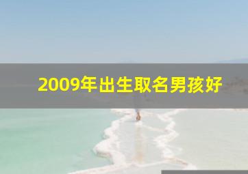 2009年出生取名男孩好