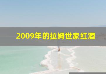 2009年的拉姆世家红酒