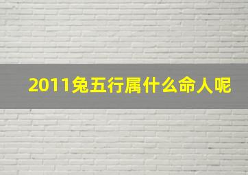 2011兔五行属什么命人呢