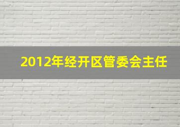 2012年经开区管委会主任