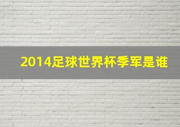 2014足球世界杯季军是谁