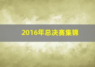 2016年总决赛集锦