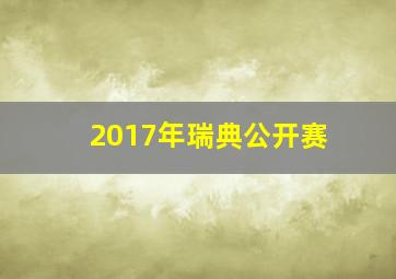 2017年瑞典公开赛