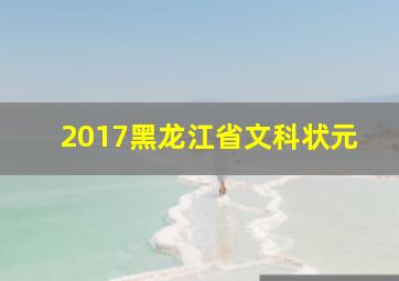 2017黑龙江省文科状元