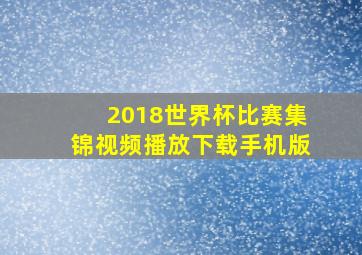 2018世界杯比赛集锦视频播放下载手机版