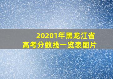 20201年黑龙江省高考分数线一览表图片