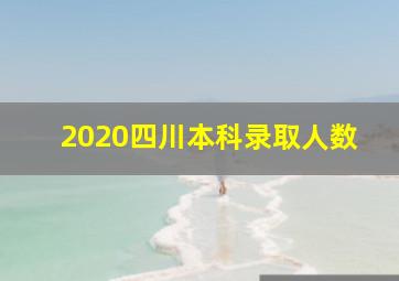 2020四川本科录取人数