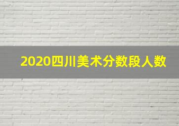 2020四川美术分数段人数