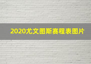 2020尤文图斯赛程表图片