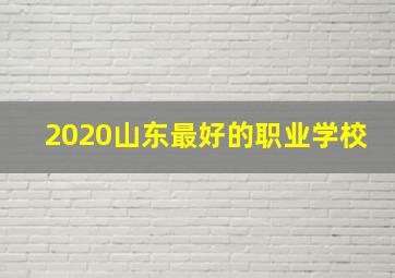 2020山东最好的职业学校