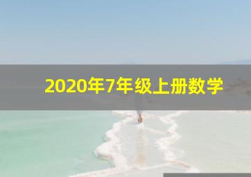 2020年7年级上册数学